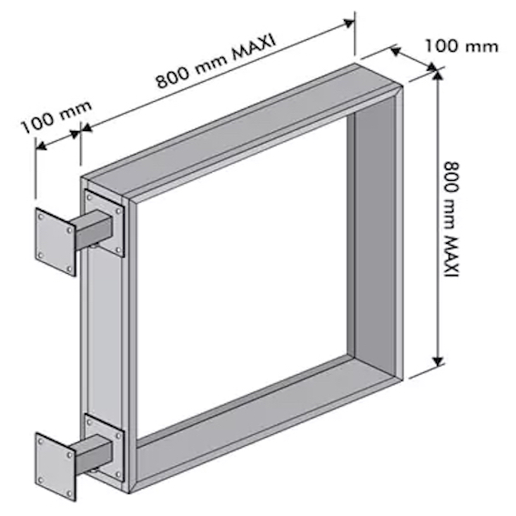 Caisson Lumineux rond - Double Face - Accueil