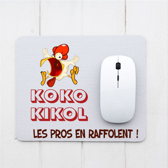 Tapis de souris rond personnalisé