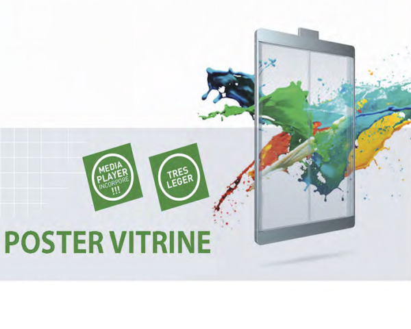 Poster vidéo led transparent pour voir dans la vitrine