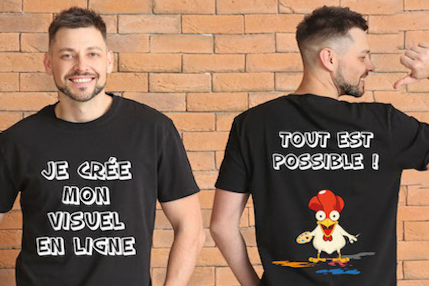 Tee-shirt homme à personnaliser