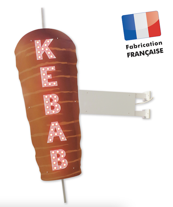 Enseigne drapeau KEBAB