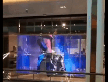 Écran vidéo transparent pour vitre