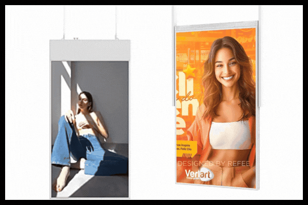 affiche numérique LCD pour vitrine