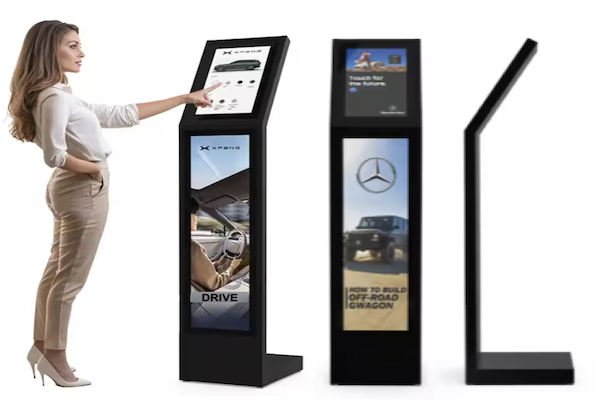 totem kiosk video tactile