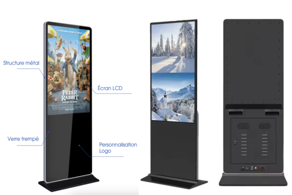 totem interieur video simple face