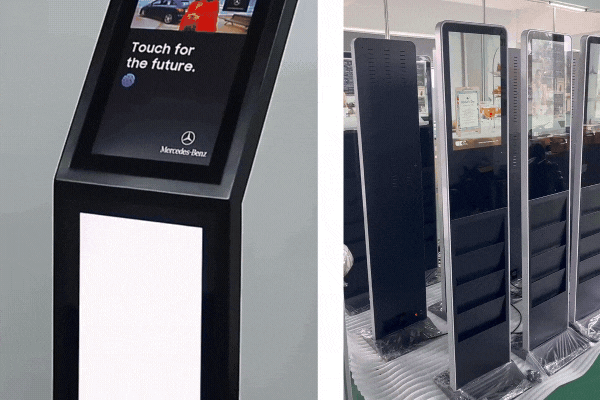 totem et borne d'intérieur vidéo tactile