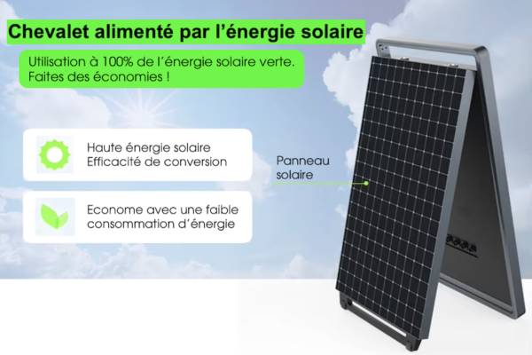 Chevalet vidéo extérieur double-face