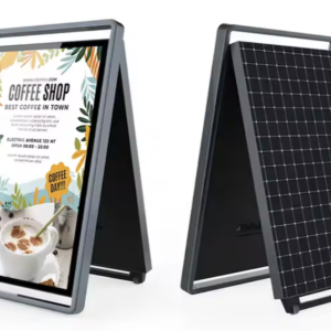 chevalet extérieur numérique avec alimentation solaire